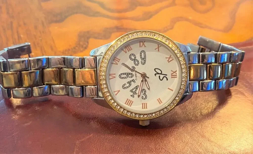 Women's 40mm Two tone Daniela Swaebe Watch, Crystal Accents